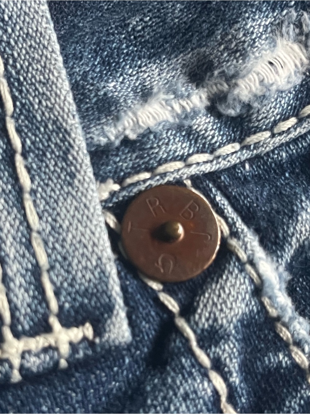 True Religion Light Blue Flared Jeans - Picture 6 of 11